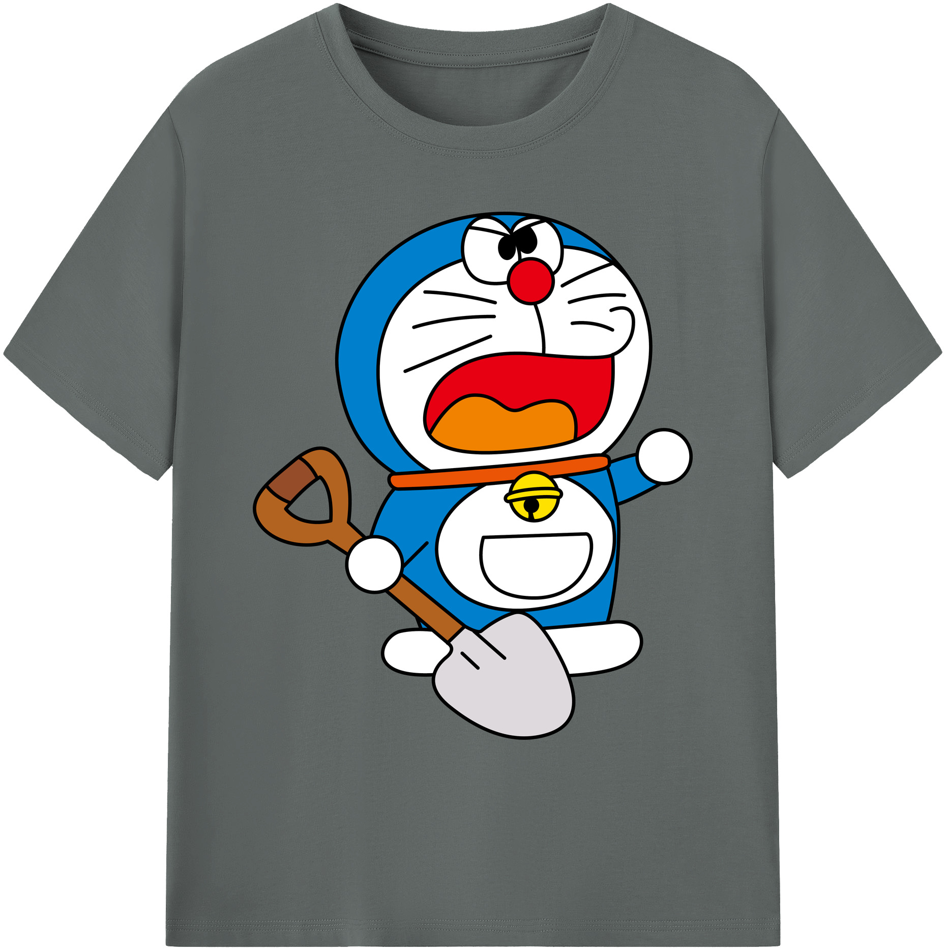 （画像用） ドラえもん Doraemon 綿100％ メンズ半袖Tシャツ｜肌触りやわらか＆通気性